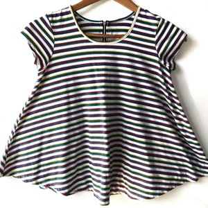 GIRL'S STRIPED SWING TOP